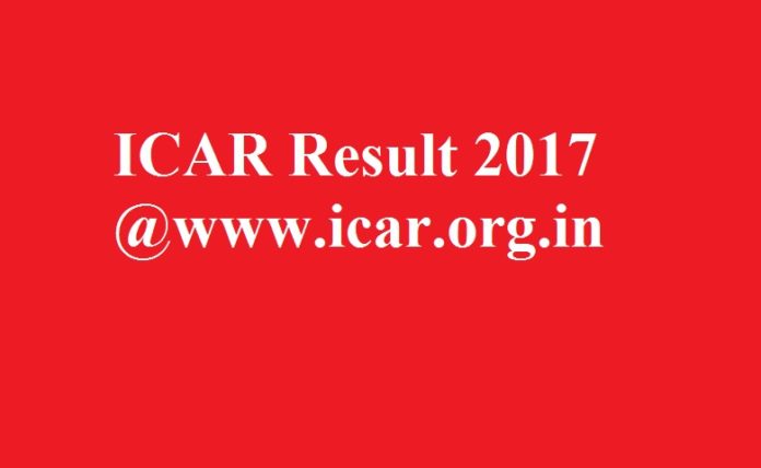 ICAR Result 2017