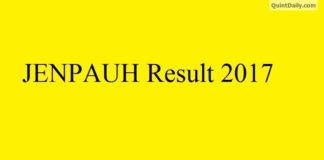 JENPAUH Results 2017