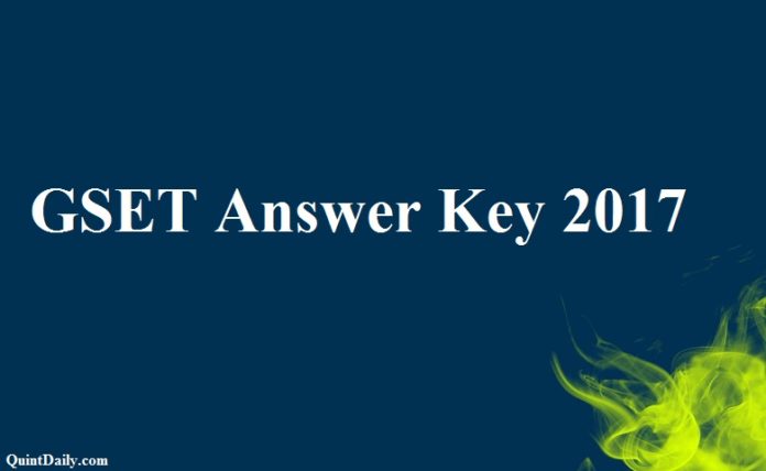 GSET Answer Key 2017