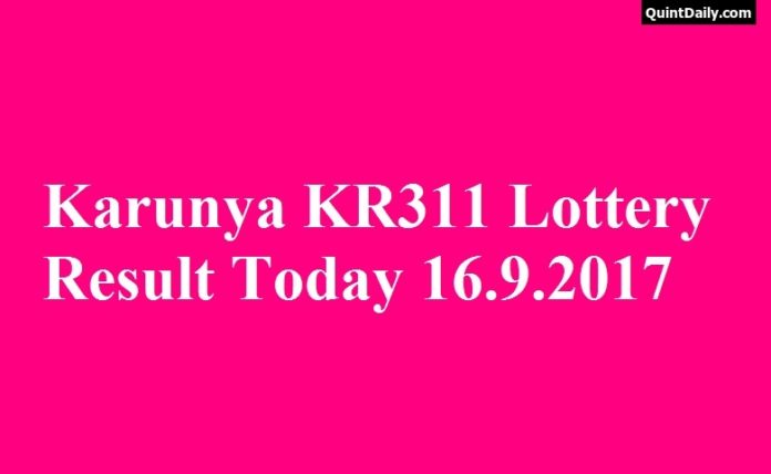 Karunya KR311 Lottery Result