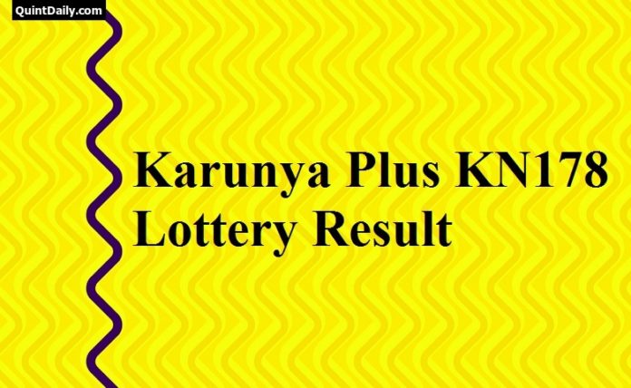 Karunya Plus KN178 Lottery Result