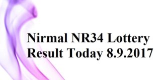 Nirmal NR34 Lottery Result
