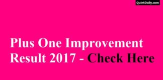 Plus One Improvement Result 2017