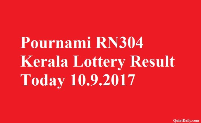 Pournami RN304 Lottery Result