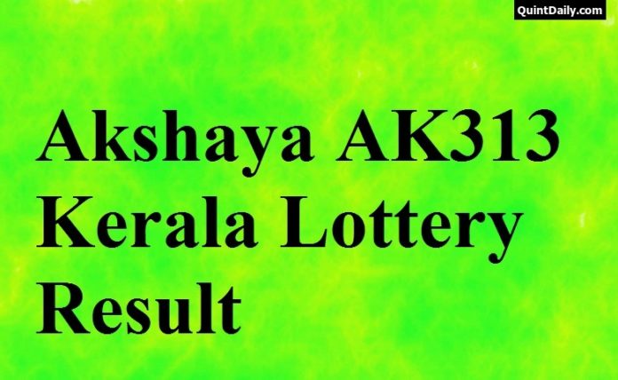 Akshaya Ak313 Lottery Result