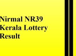 Nirmal NR39 Kerala Lottery Result
