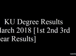 KU Degree Results March 2018