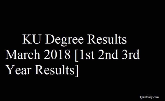 KU Degree Results March 2018