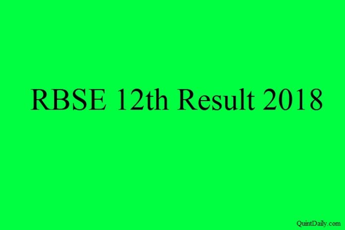 RBSE 12th Result 2018