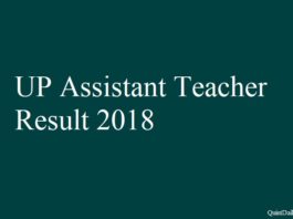 UP Assistant Teacher Result 2018